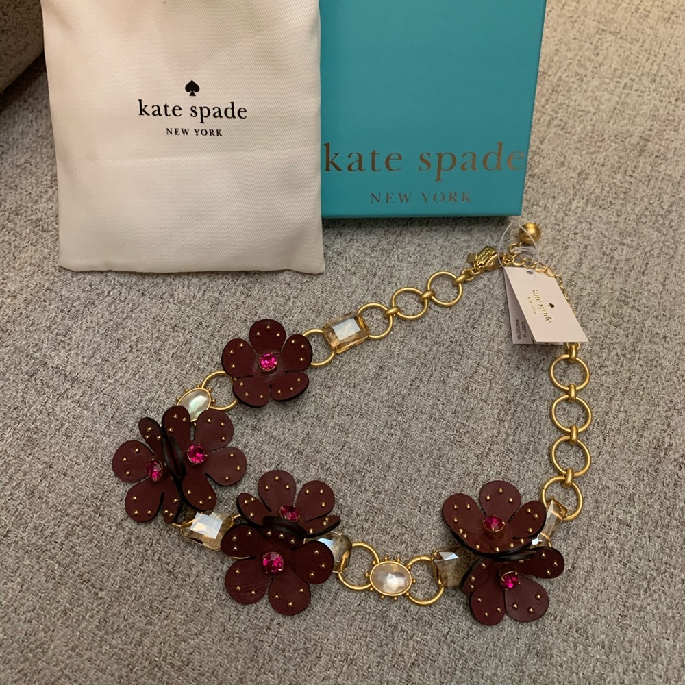 Kate Spade Flower Necklace with matching earrings